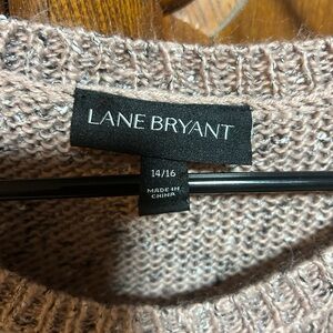 Lane Bryant Women's Taupe Knit Sweater